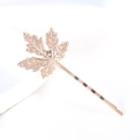 Leaf Alloy Hair Clip Gold - One Size