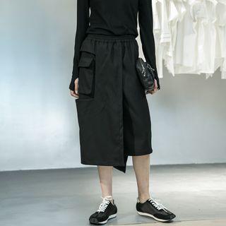 Midi Straight-fit Cargo Skort