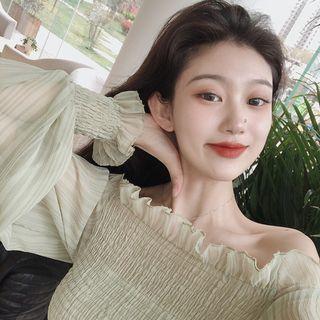 Puff Sleeve Smocked Top