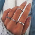 Set Of 4: Ring 21041304 - Silver - One Size
