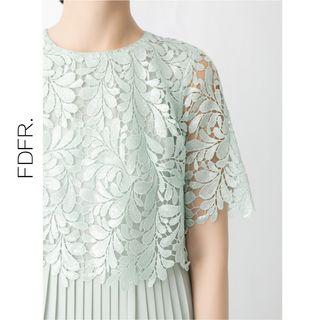 Sequined Lace Short-sleeve Dress