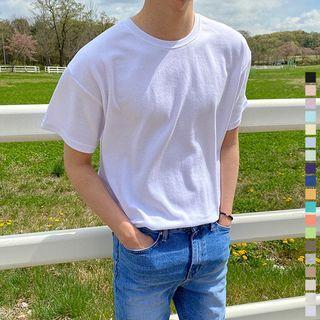 Crew-neck T-shirt In 19 Colors