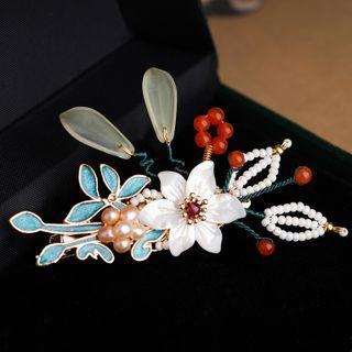 Flower Freshwater Pearl Hair Stick / Hair Clip / Set (various Designs)