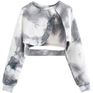 Tie-dyed Asymmetrical Sweatshirt