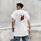 Motorcycle Print Short-sleeve T-shirt