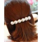 Faux-pearl Hair Barrette One Size