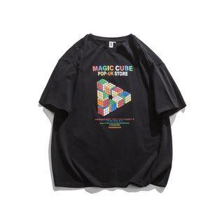 Magic Cube Print T-shirt
