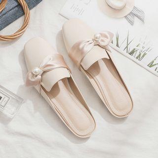 Satin Panel Mules