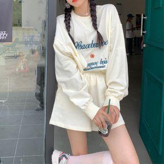 Lettering Pullover / Wide Leg Shorts