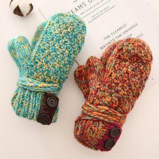 Melange Knit Gloves