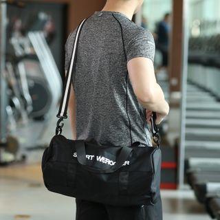 Lettering Gym Bag Black - One Size