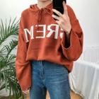 Loose-fit Lettering Hooded Sweater