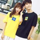 Couple Matching Velcro Short Sleeve T-shirt