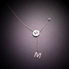 Lettering Pendent Lariat Necklace