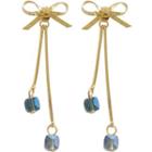 Bow & Bead Fringed Earring