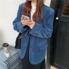 Corduroy Blazer Top