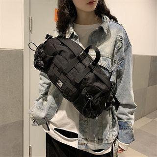 Buckled Lightweight Sling Bag Black - One Size