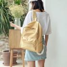 Nylon Shimmer Zip Backpack