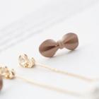 Bow Threader Earring
