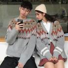 Couple Matching Pattern Sweater / Cardigan