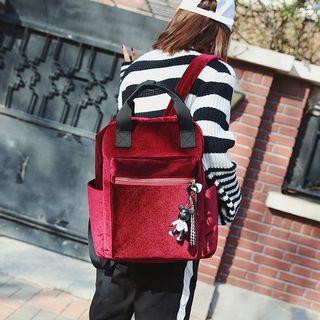 Convertible Velvet Backpack