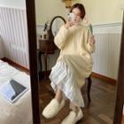 Sweater Dress / Turtleneck Top / Midi Skirt