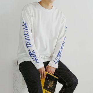 Plus Size Letter Printed T-shirt