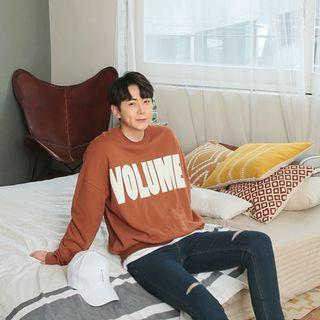 Volume Printing Oversized Sweatshirt