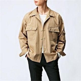 Pattern-print Buttoned Jacket