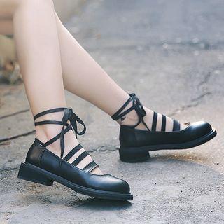 Lace Up Mary Jane Shoes