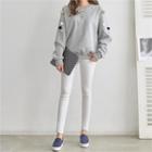 Pom-pom Embellished Sweatshirt