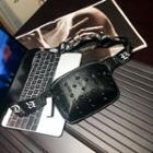 Couple Matching Studded Sling Bag Black - One Size