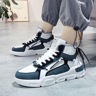 Platform Color Block High Top Sneakers