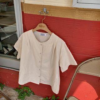 Button-up Boxy Shirt