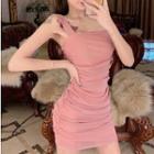 Glitter Sleeveless Mini Sheath Dress