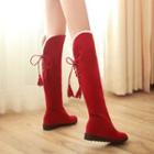 Fleece Lined Over The Knee Boots