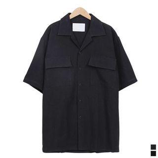 Flap-pocket Loose-fit Shirt