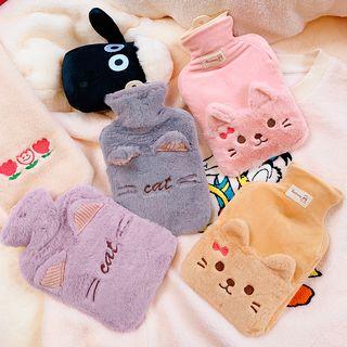 Chenille Cat Hot Water Bag