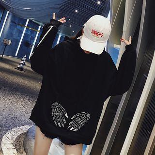 Skeleton Print Hoodie