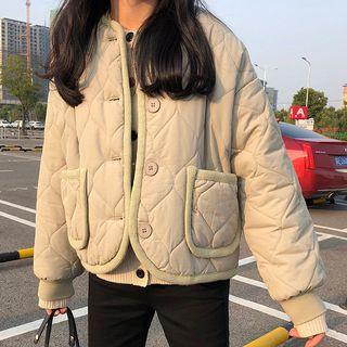 Quilted Button Jacket
