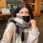 Checkered Panel Scarf