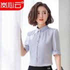 Elbow-sleeve Shirt / Pencil Skirt / Dress Pants / Set