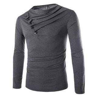 Long Sleeved Shirred T-shirt