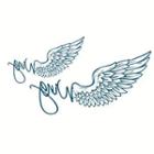 Wings Print Waterproof Temporary Tattoo One Piece - One Size