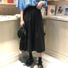 A-line Midi Skirt Black - One Size