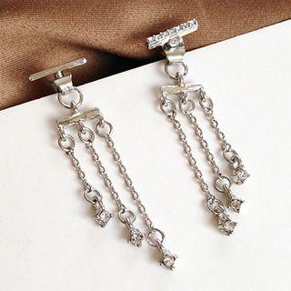 Fringed Ear Stud 1 Pair - Stud Earring - As Shown In Figure - One Size
