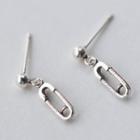 Safety Pin 925 Sterling Silver Earrings