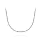 Vintage Fashion 316l Stainless Steel Geometric Necklace 50cm Silver - One Size