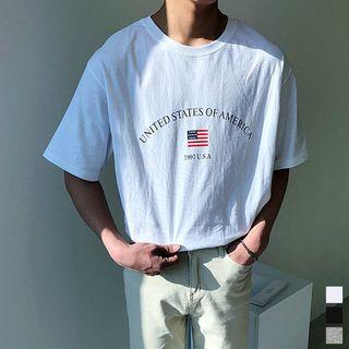 Usa Printed Loose-fit T-shirt