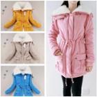 Faux Suede Padded Coat